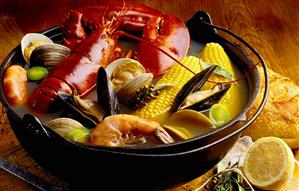 Pot of Seafood Soup