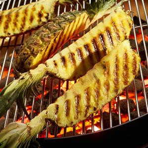 Pineapple Wedges on the Grill