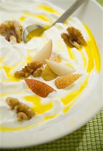 Yogurt with Walnuts and Flax Seed Oil