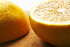 Halved Pomelo