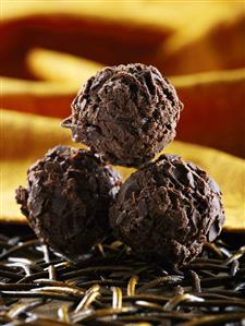 Three Chocolate Rum Balls