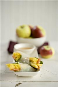 Papaya and Mint Rolls