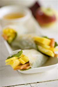 Papaya and Mint Rolls