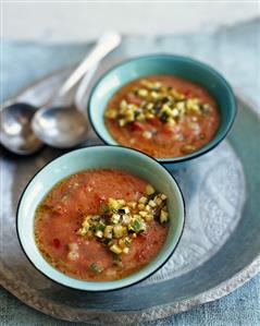 Two Bowls of Summer Gazpacho