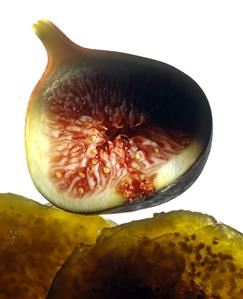 A Fig Sliced in Half