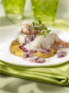 Merluza en papillote con piña y salsa de cranberries. Receta disponible TR