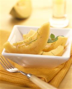 Melon al oporto. Receta disponible