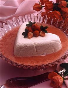 Tarta en forma de corazon. Receta disponible.