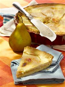 Costrada de peras. Receta por encargo.
