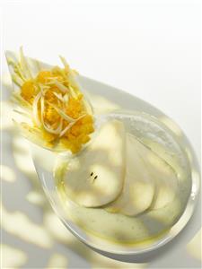 Peras con gorgonzola. Receta por encargo.
