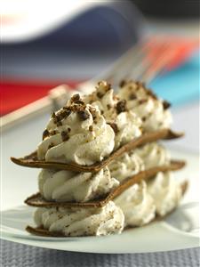 Galletas al chocolate con nata. Receta disponible.
