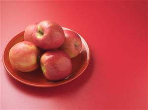 Apples on plate